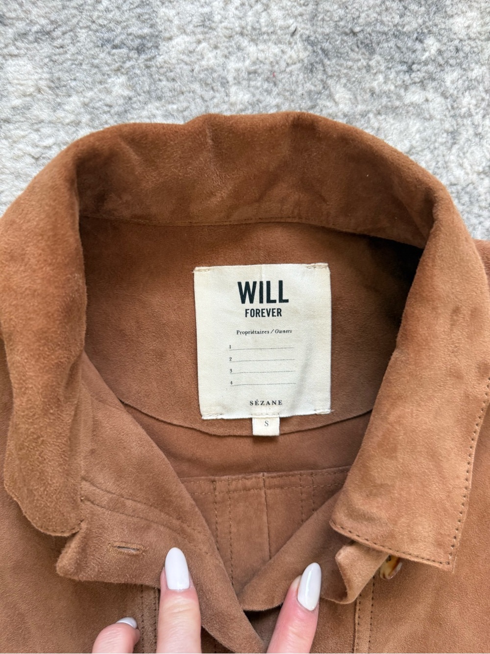 NWOT - Sezane Will Jacket (Camel Suede) - Picture 7 of 7